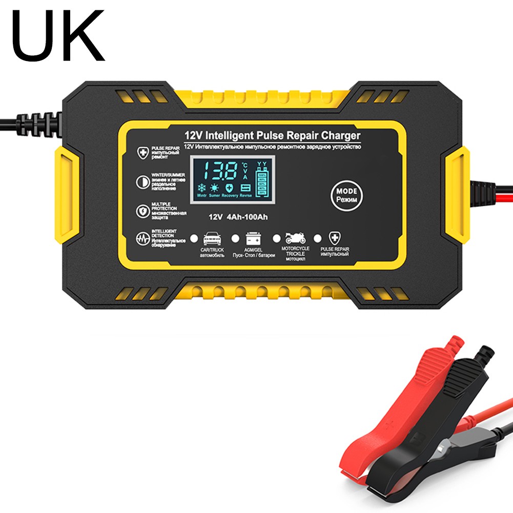 12V 6A Car Battery Charger Automatic Smart Charging Battery Trickle Charger